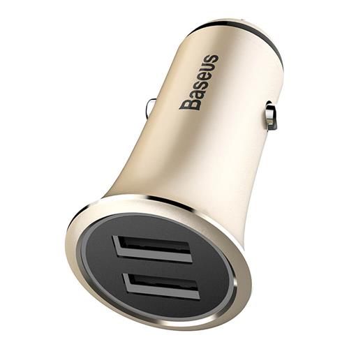 [6953156250949] Baseus Car Charger Trumpet metal power Gold (CCLB-0V)