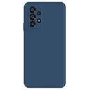 Samsung Galaxy A52 4G / 5G / A52s 5G Shockproof Smartphone Case, Rubberized TPU+Microfiber Lining Straight Edge Phone Back Cover - Dark Blue