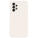 Samsung Galaxy A52 4G / 5G / A52s 5G Shockproof Smartphone Case, Rubberized TPU+Microfiber Lining Straight Edge Phone Back Cover - Beige