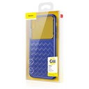 Baseus iPhone Xs Max case Glass & Weaving Blue (WIAPIPH65-BL03)