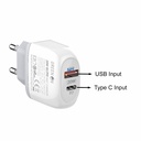 GREEN ON GREEN ON 20W Dual PD + QC3.0 Travel Charger A2316C-EU Lightning