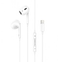 BOROFONE BM30 Max 1.2M Lightning Acoustic Wire Control Earphone with Mic White
