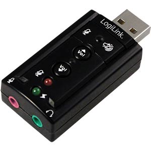 LogiLink Audio Adapter with Virtual 7.1 Sound effect USB 2.0 | UA0078