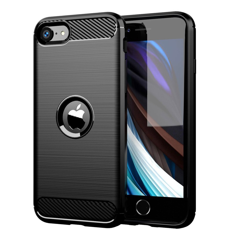 Carbon Case Flexible Cover TPU Case for iPhone XR | Black | 7426825378033
