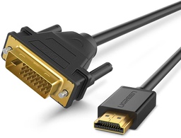 [525287] UGREEN HDMI to DVI Cable Bi Directional DVI-D 24 1 Male to HDMI Male High Speed Adapter Cable